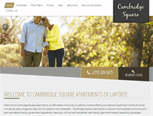 Tablet Screenshot of cambridgesquarelaporte.com